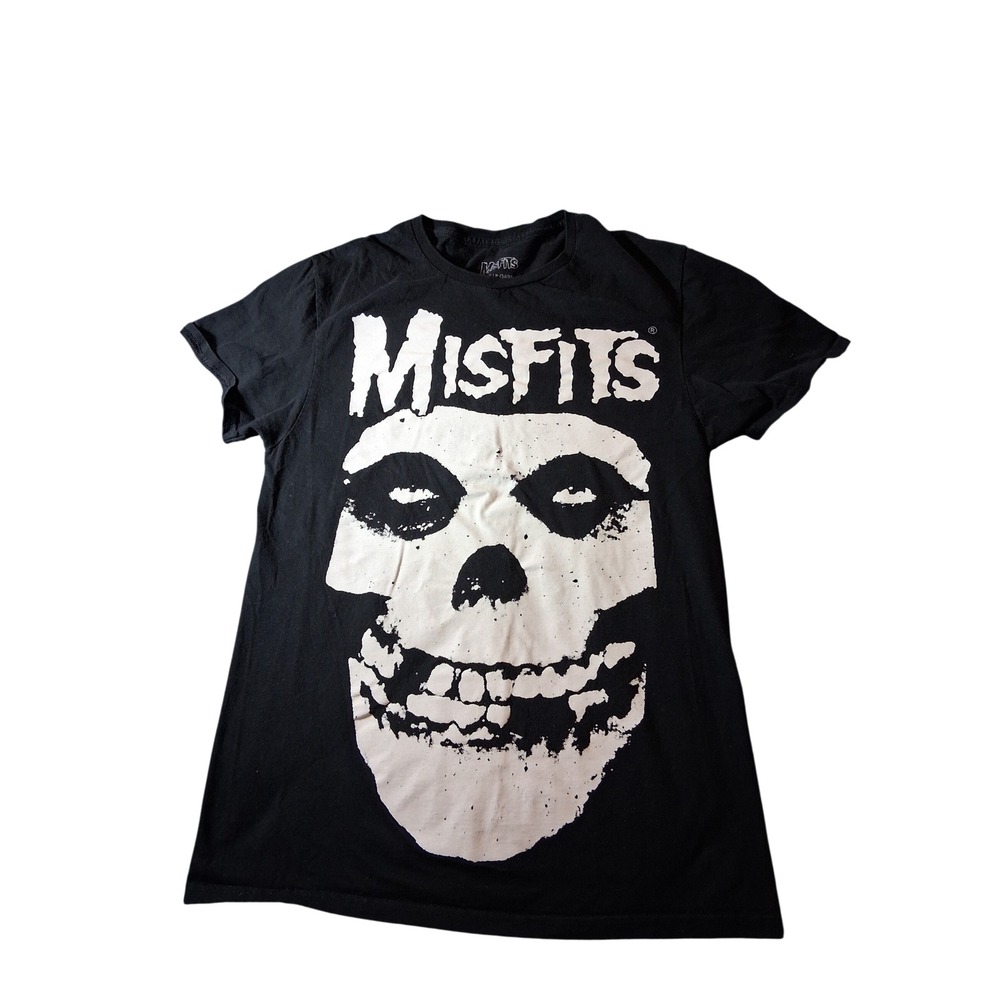 Misfits Fiend Skull Graphic Tee Black Punk Rock Band T-Shirt Small